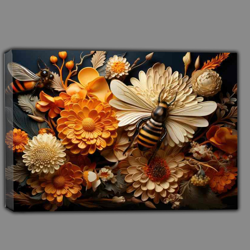 Buy Canvas : (Floral Attraction Bees and Blossoms)
