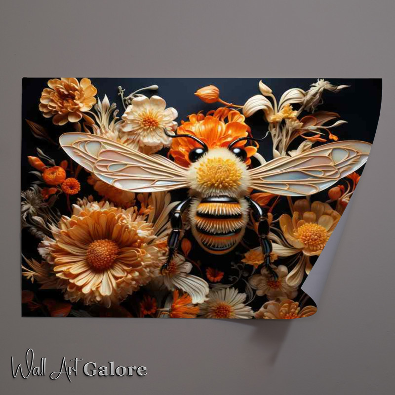 Buy Unframed Poster : (The Role of Bees in Flower Pollination)