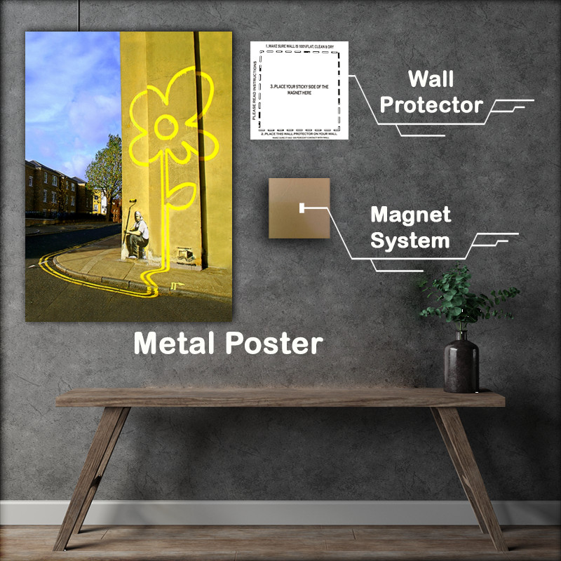 Buy Metal Poster : (Yellow flower)