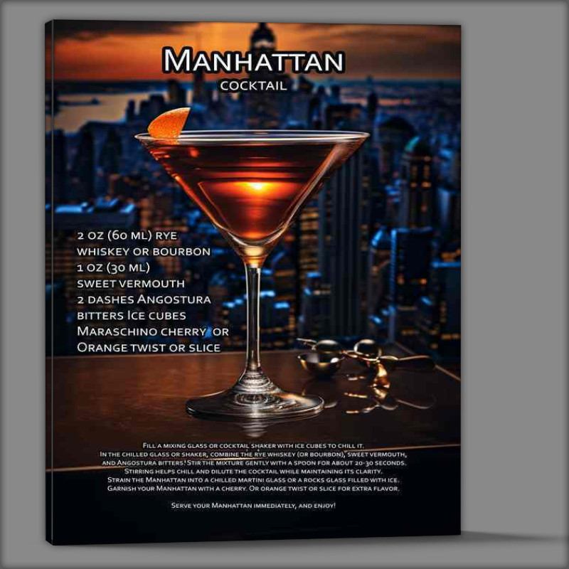 Buy Canvas : (Manhattan Cocktail Drink)
