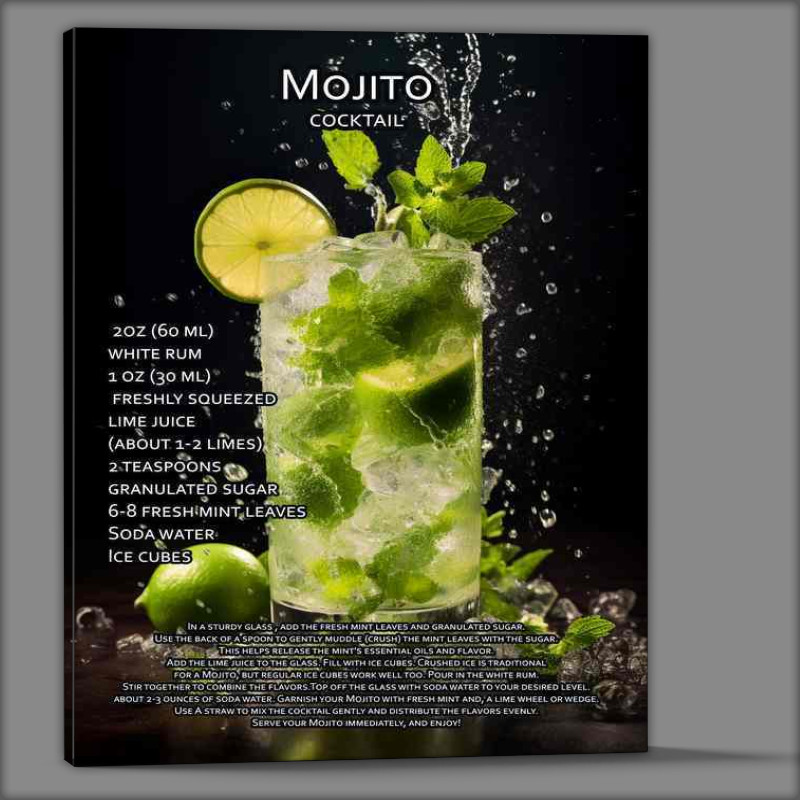 Buy Canvas : (Mojito Cocktail Drink)