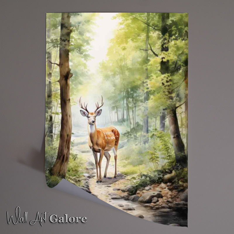 Buy Unframed Poster : (A Day in the Life of a Woodsy Deer)