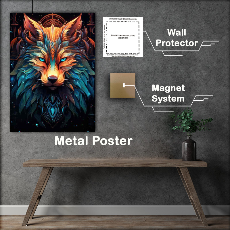 Buy Metal Poster : (Adorning Your Space with Wolf Art)