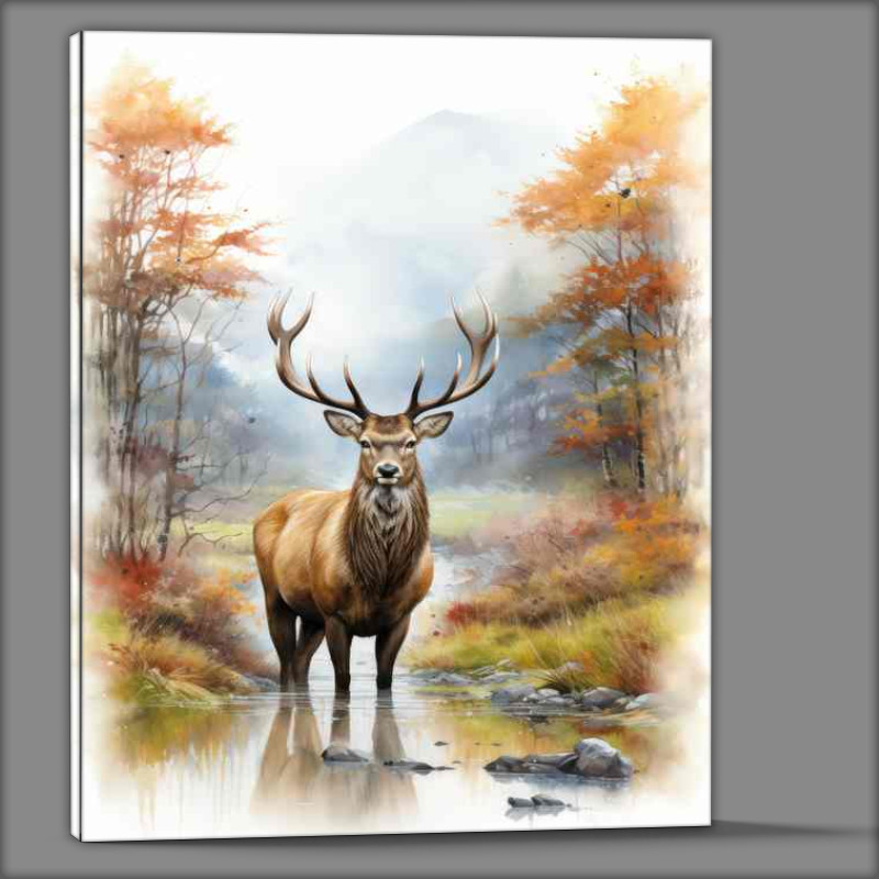 Buy Canvas : (Deer Thrive in the Woods)