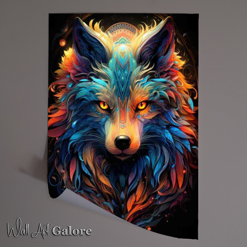 Buy Unframed Poster : (Howling Wolves and Moonlit Dreams)