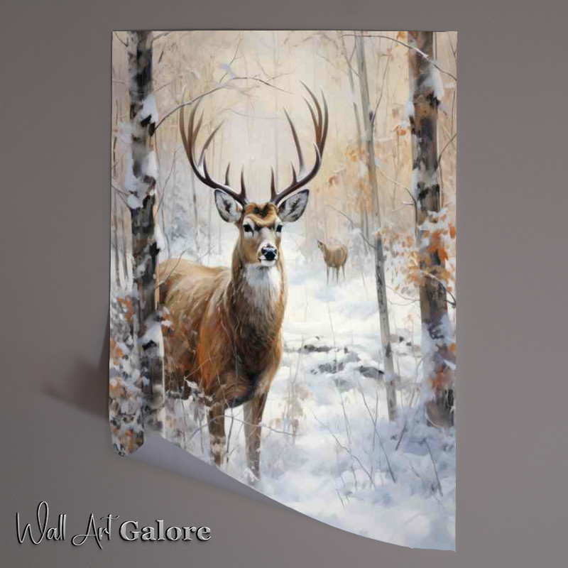 Buy Unframed Poster : (In the Company of Deer A Woodland Adventure)