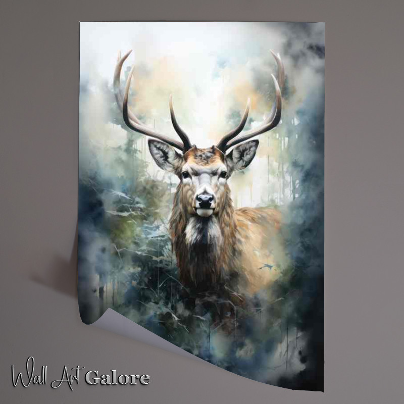 Buy Unframed Poster : (Into the Wild Discovering Deer in the Forest)
