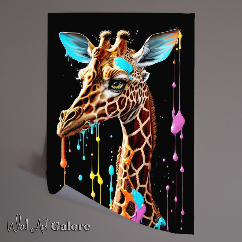 Buy Unframed Poster : (Jerry the giraffe splash art)