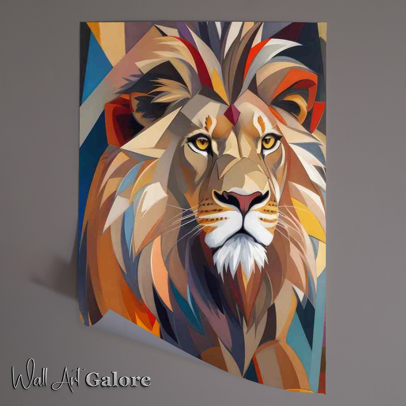 Buy Unframed Poster : (Lion In Art form been majestic)