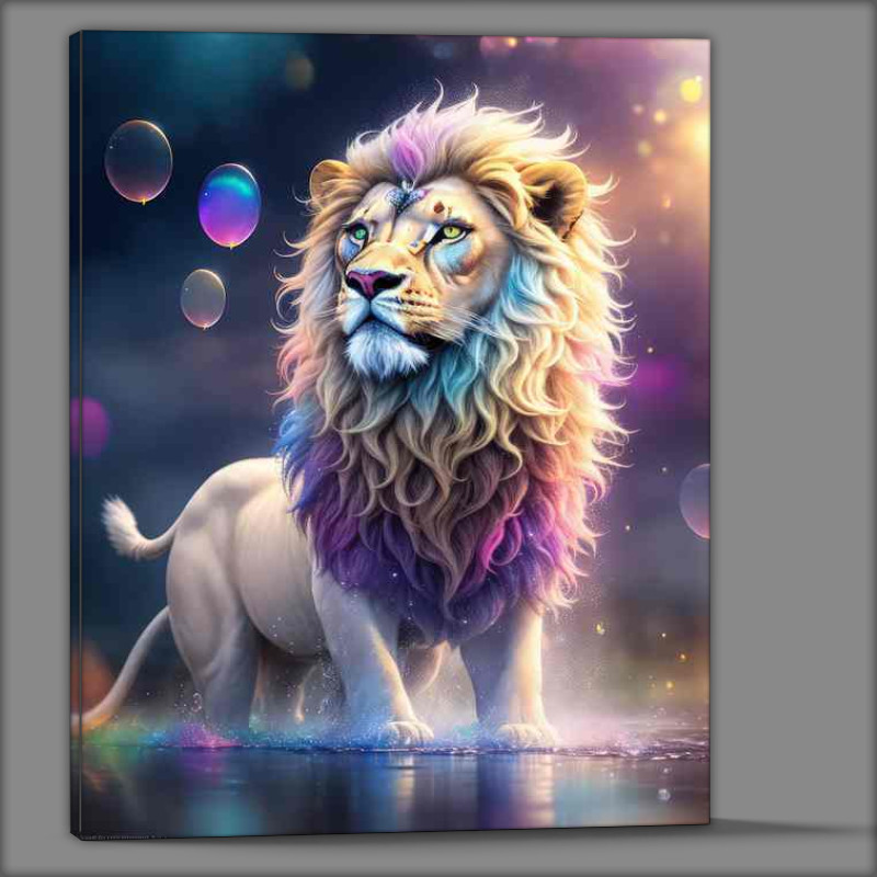 Buy Canvas : (Majestic Lion King surreal art)
