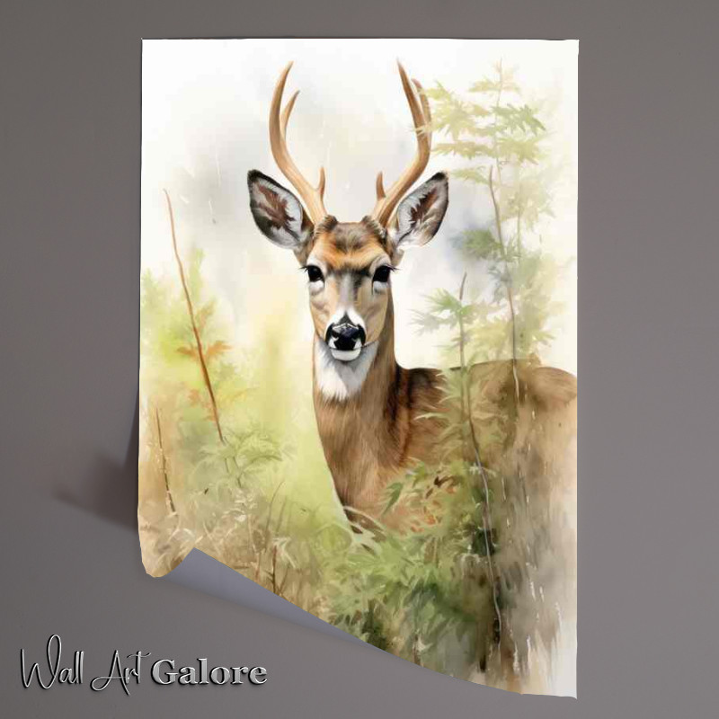 Buy Unframed Poster : (Observing Wildlife A Guide to Deer in Forests)