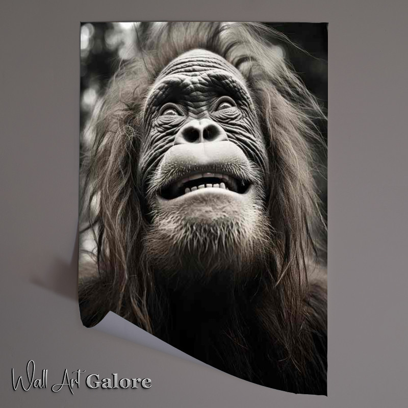 Buy Unframed Poster : (Orangutan enjoying daily sun bathe)