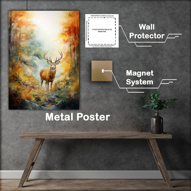 Buy Metal Poster : (Thriving in the Wild The Secret Lives of Deer)