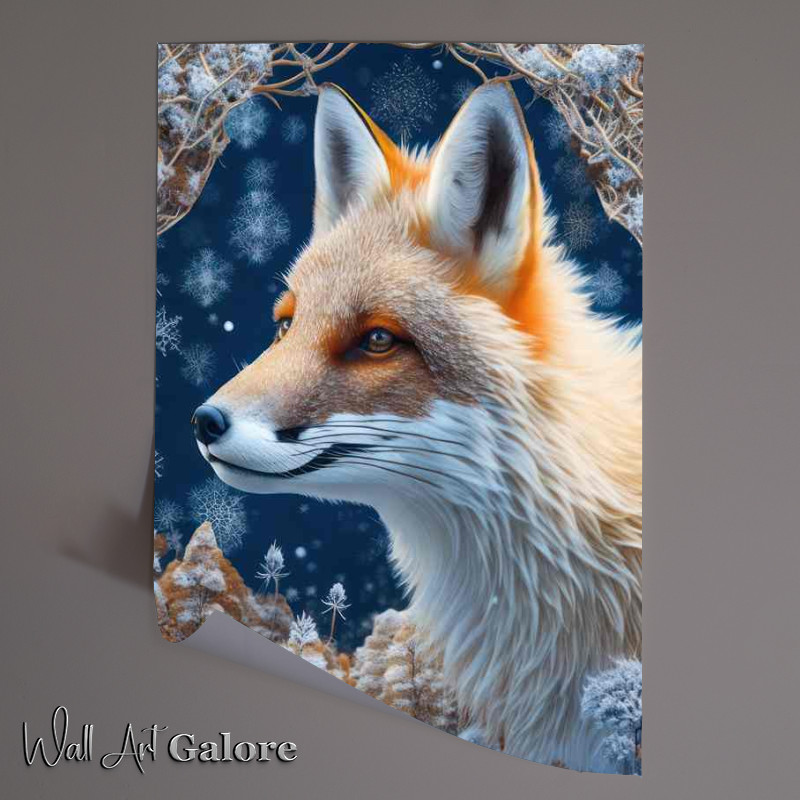 Buy Unframed Poster : (Whisper of Snow Foxs Silent Journey)