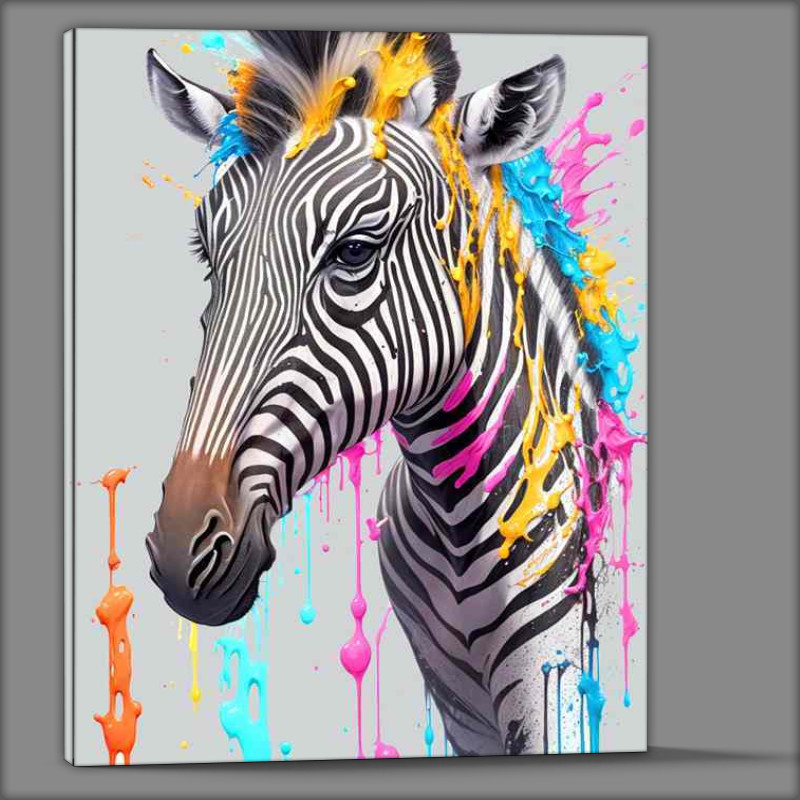 Buy Canvas : (Zoe the zebra splash art)