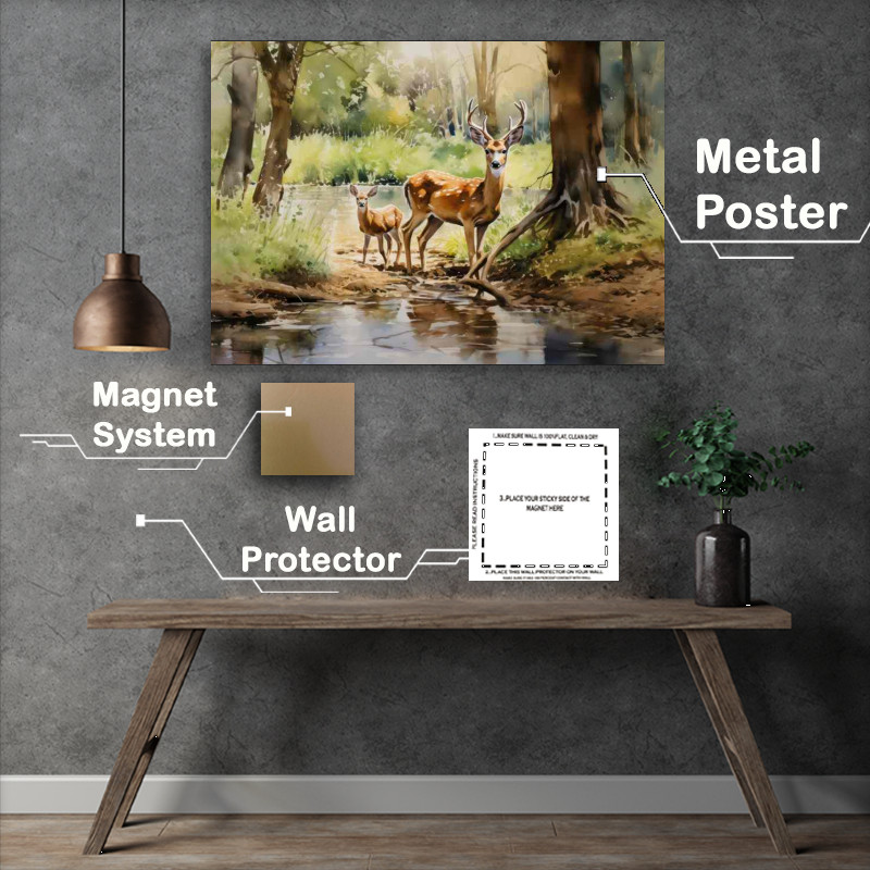 Buy Metal Poster : (Deer Diaries Tales from the Wilderness)