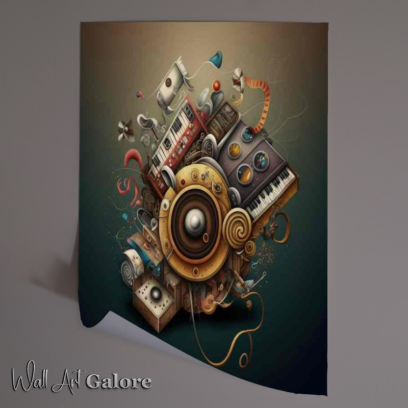 Buy Unframed Poster : (Retro 80s Waves)