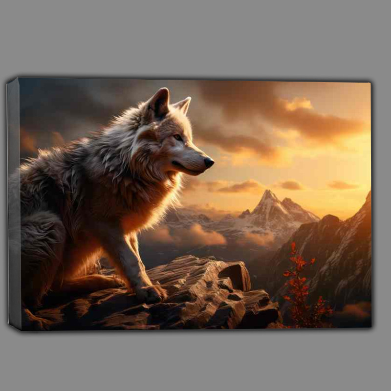 Buy Canvas : (Eyes of the Pack Captivating Wolf Art Creations)