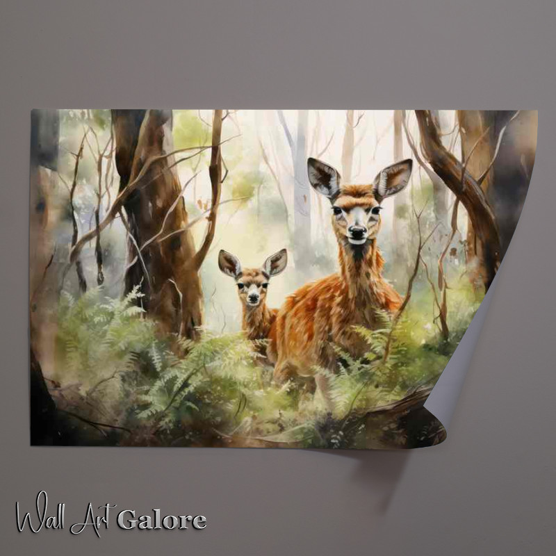 Buy Unframed Poster : (Majestic Guardians Deer and the Forest)