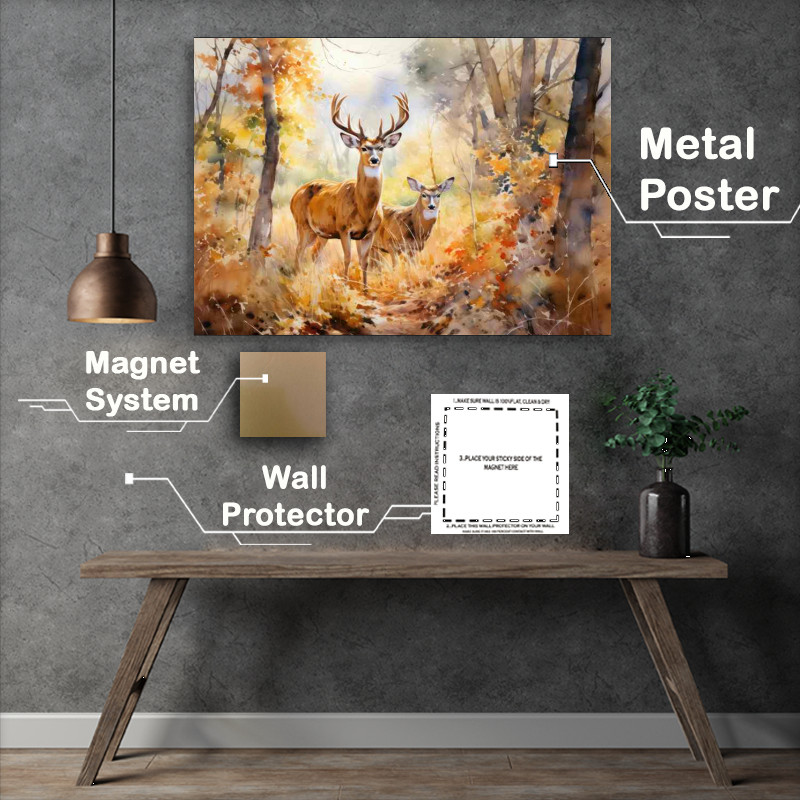 Buy Metal Poster : (Secrets of the Forest The Lives of Woodland Deer)