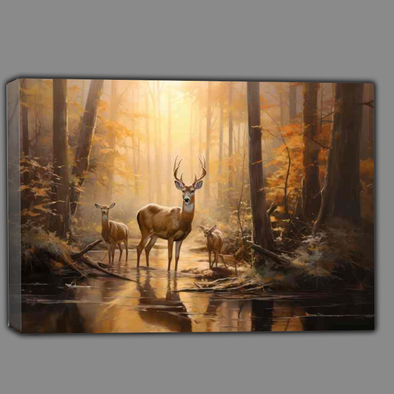 Buy Canvas : (The Wilderness Chronicles Deer in Their Natural Habitat)