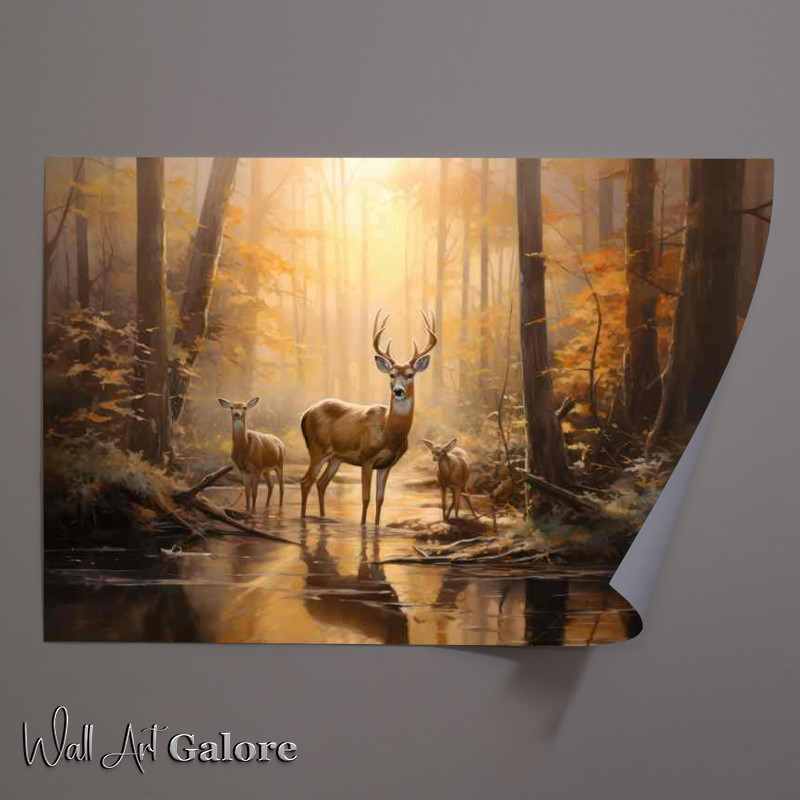 Buy Unframed Poster : (The Wilderness Chronicles Deer in Their Natural Habitat)