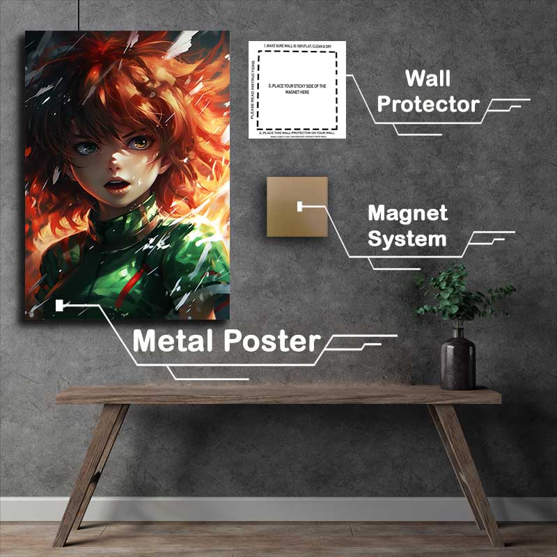 Buy Metal Poster : (Kagura bikuuda painted style look)