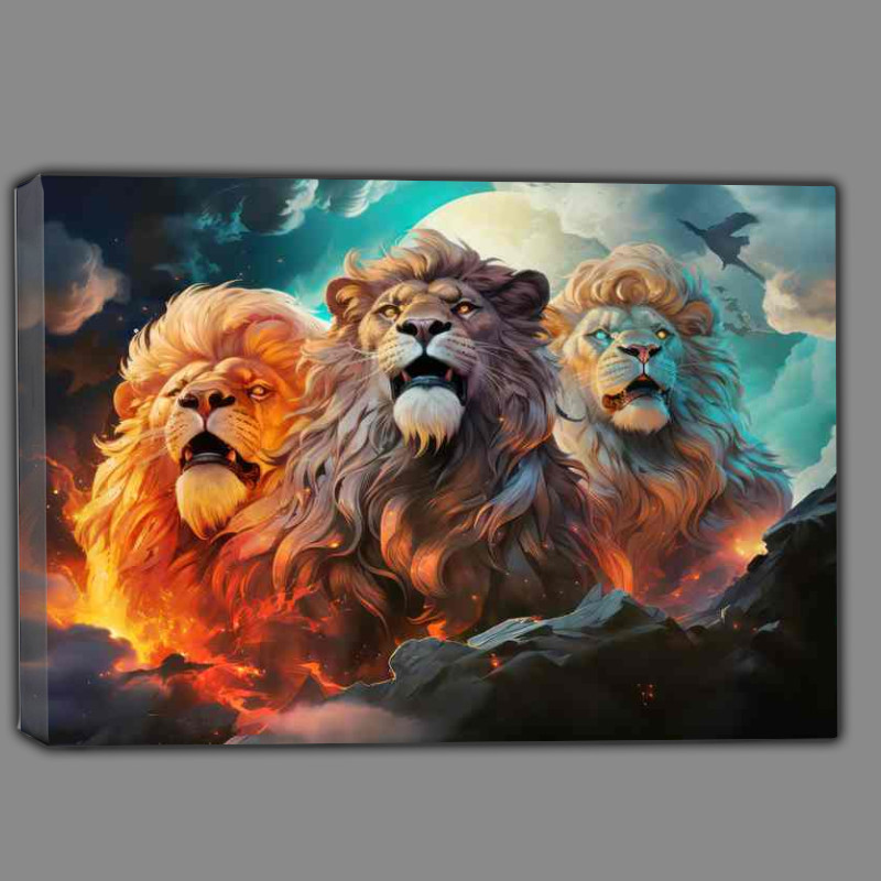 Buy Canvas : (three lions)