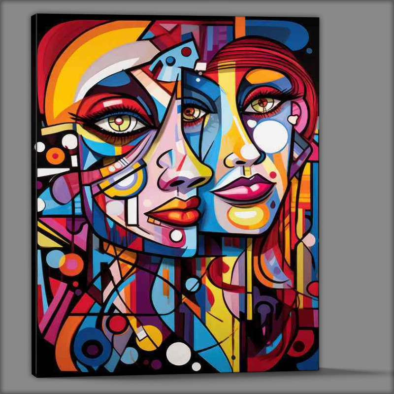 Buy Canvas : (Abstract Expressions Faces that Defy Convention)