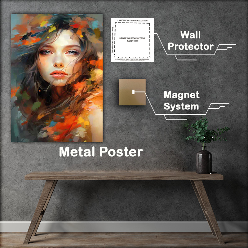 Buy Metal Poster : (Decoding the Unseen Emotions in Artistic Abstraction)