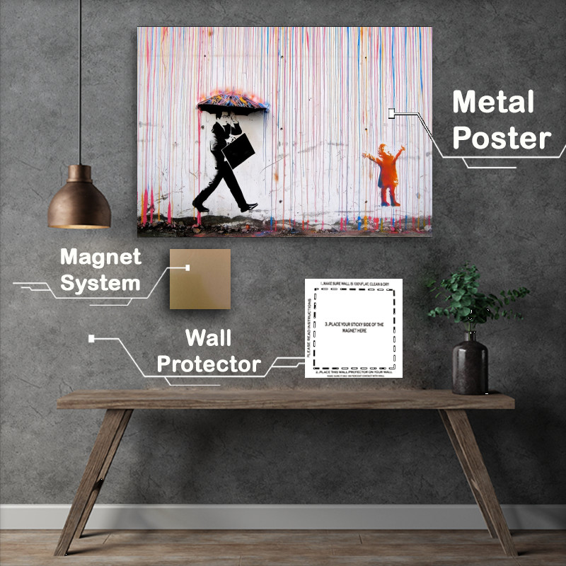Buy Metal Poster : (Coloured Rain Coloured)