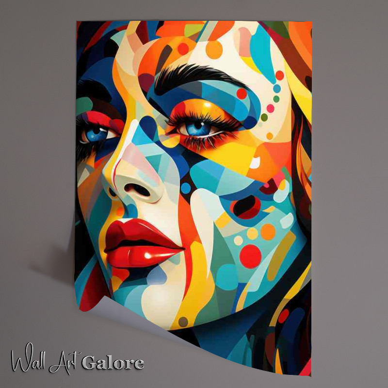 Buy Unframed Poster : (The Spectrum of Emotion Colorful Abstract Faces)