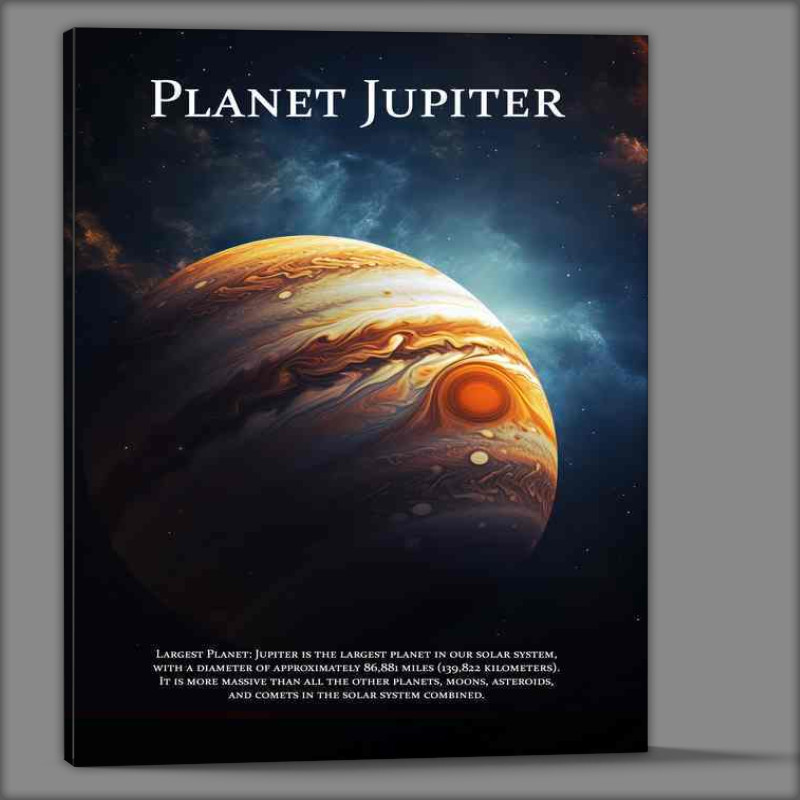 Buy Canvas : (Planet Jupiter space art)