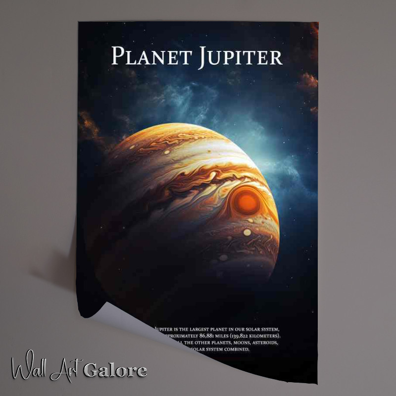 Buy Unframed Poster : (Planet Jupiter space art)