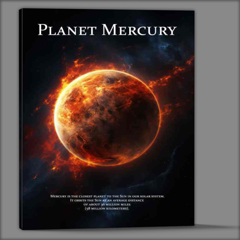 Buy Canvas : (Planet Mercury version two Space Art)