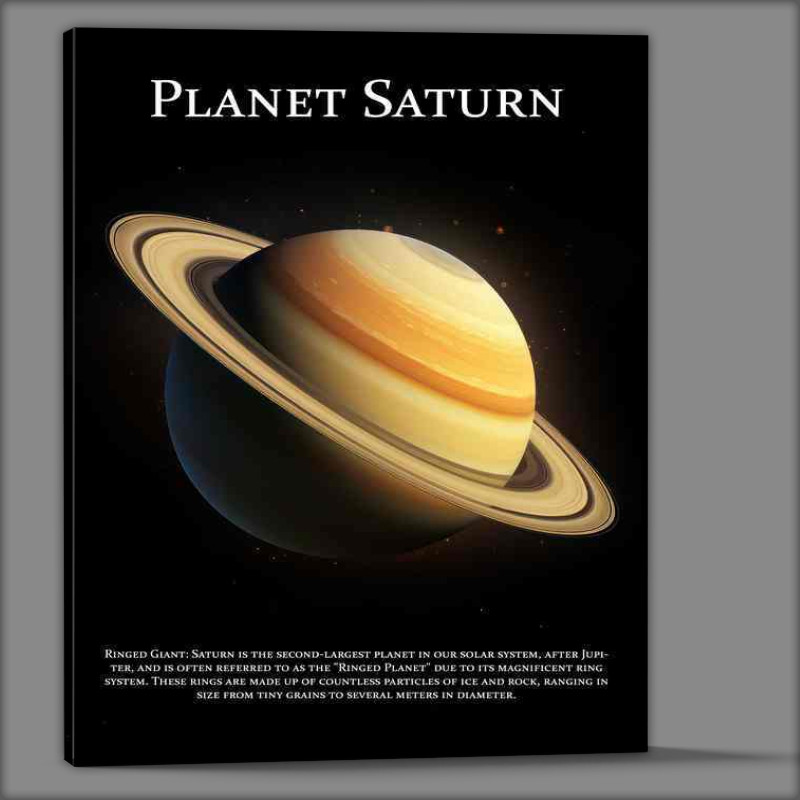 Buy Canvas : (Planet Saturn Space Art)