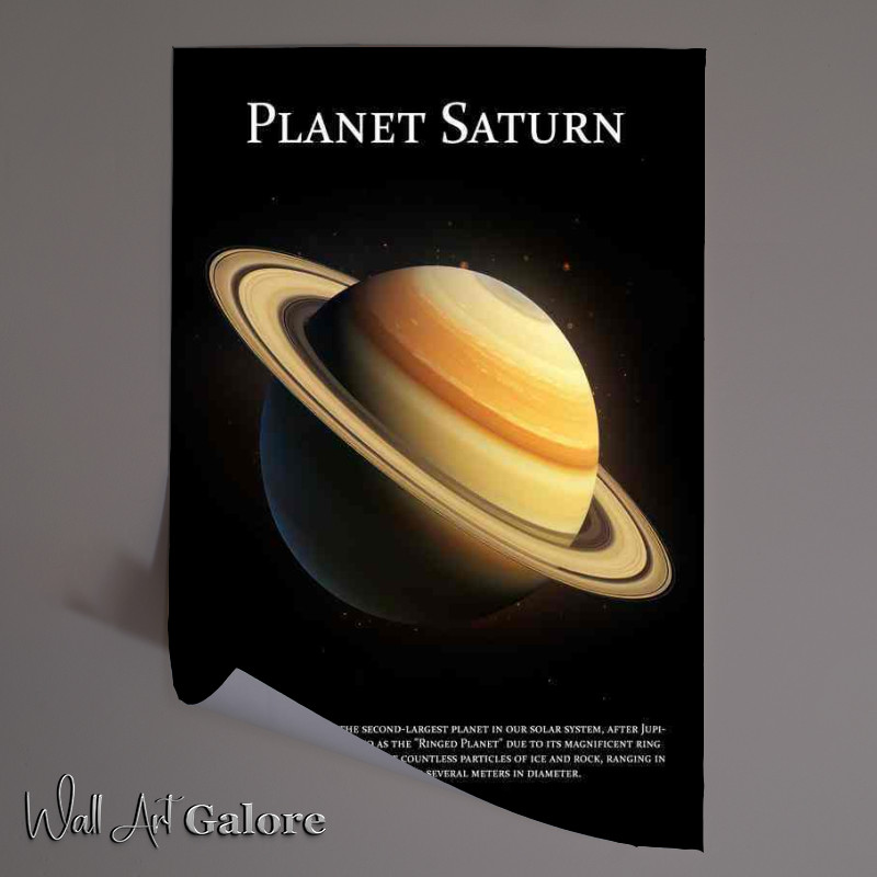 Buy Unframed Poster : (Planet Saturn Space Art)