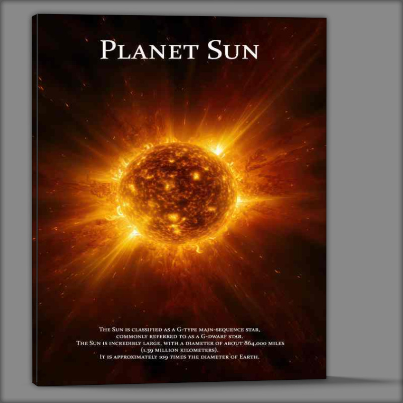 Buy Canvas : (Planet Sun Is A Star Space Art)