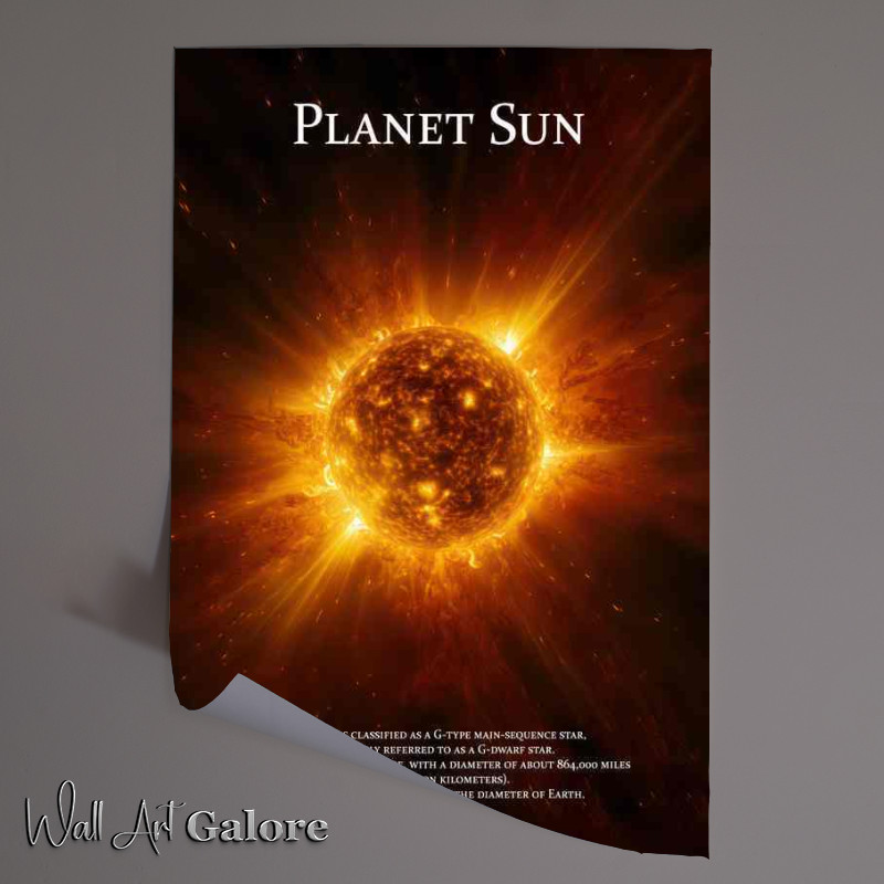Buy Unframed Poster : (Planet Sun Is A Star Space Art)