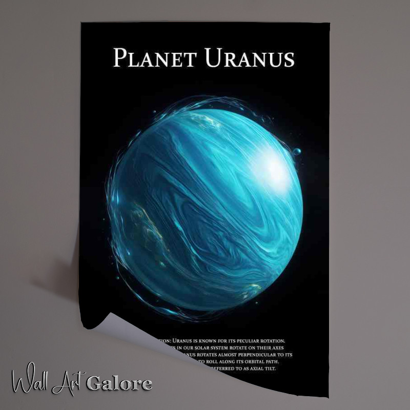 Buy Unframed Poster : (Planet Uranus Space Art)