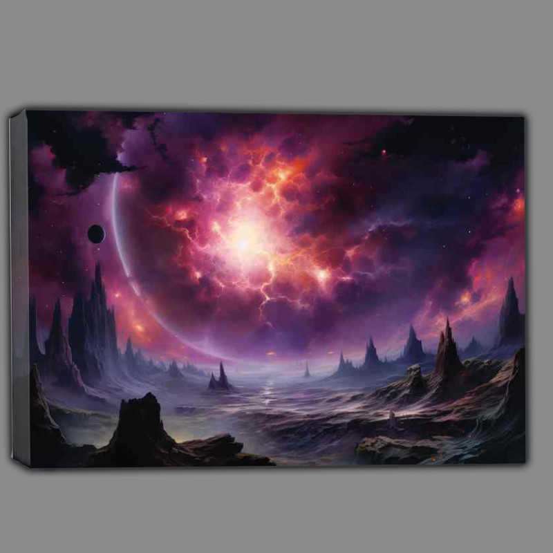 Buy Canvas : (An Amazing Attractive Nebula Space Cluster)