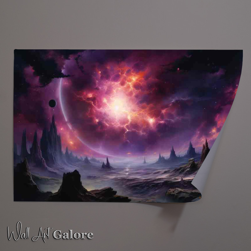 Buy Unframed Poster : (An Amazing Attractive Nebula Space Cluster)