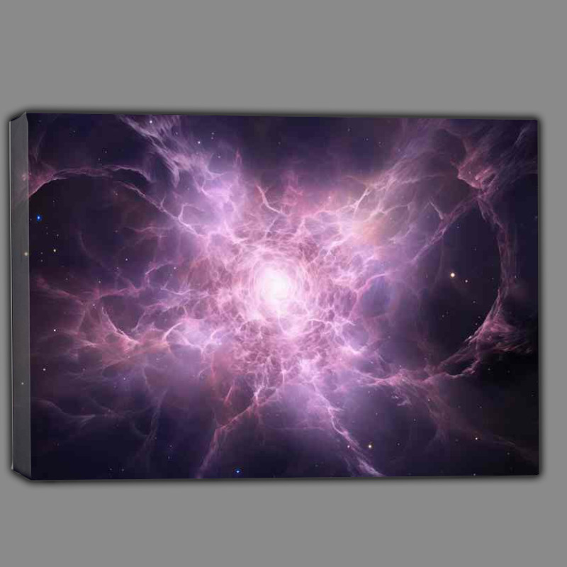 Buy Canvas : (The Lilac Crab Nebula is pink space)
