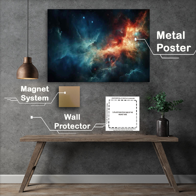 Buy Metal Poster : (The Orion Nebula A Celestial Masterpiece Unveiled)