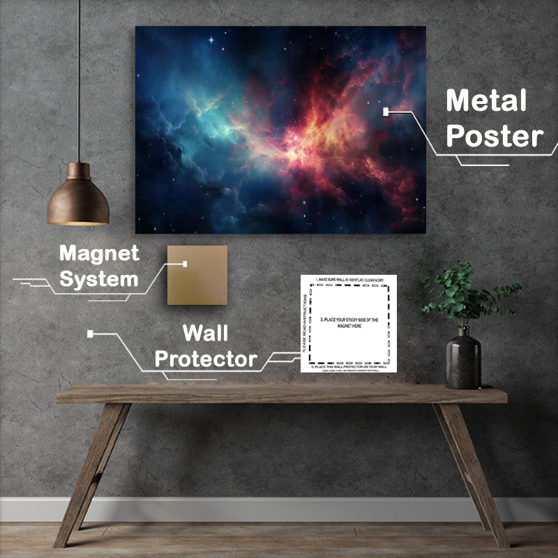 Buy Metal Poster : (The Orion Nebula Its light and stars)