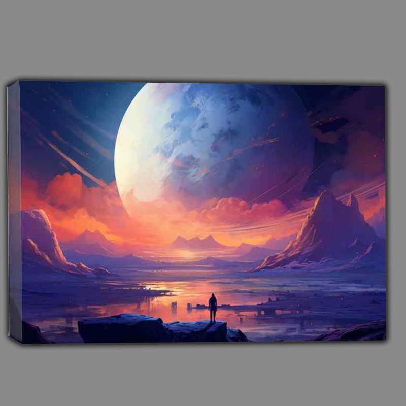 Buy Canvas : (Guardians of the Universe Planets Enveloped in Immense Rocks)
