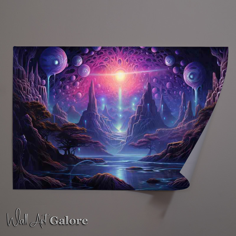 Buy Unframed Poster : (Rocks of the Cosmos Space planets Art)