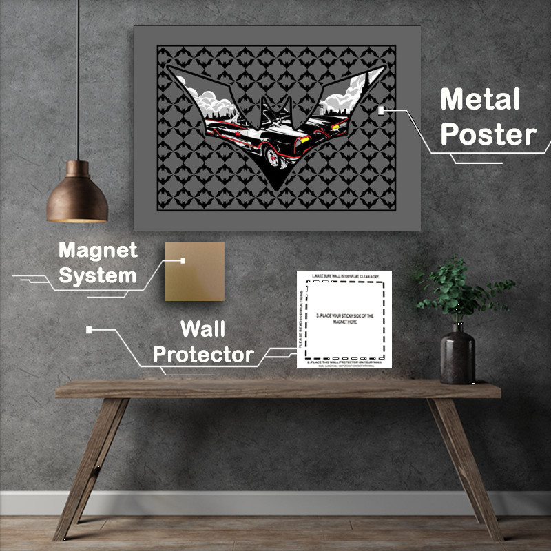 Buy Metal Poster : (Bat Sign Mobile Car)