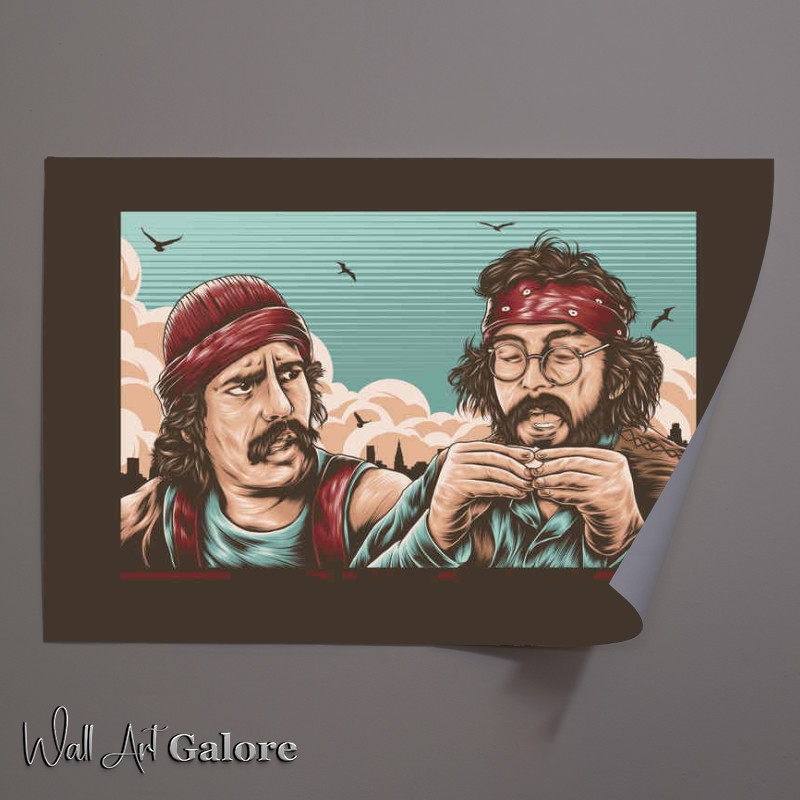 Buy Unframed Poster : (Cheek And Chong Brown)