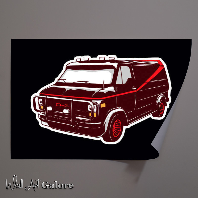 Buy Unframed Poster : (Childhood Cars A team van)